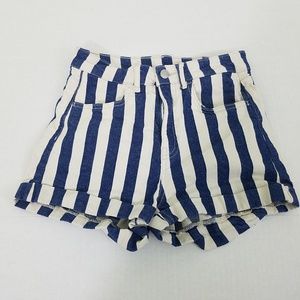 Divided Womens Size 6 Blue and White Shorts